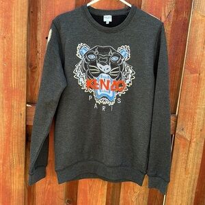 Kenzo Grey Limited Edition Tiger Sweatshirt Size XL